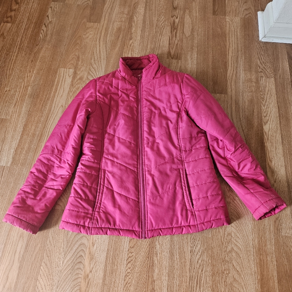 Women's Pink Quilted Jacket